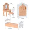 1Set Khaki Miniature Dollhouse Furniture 5 Styles Furniture Container Display  Doll Game Accessoies