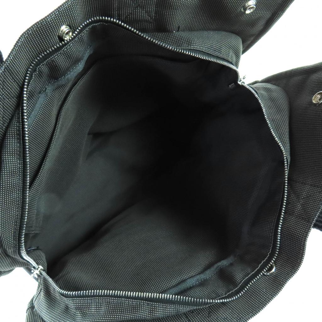 Tolle HERMES Tragetasche Her LineMM Canvas mit Serienknöpfen grau Polyamid Damen Gebraucht