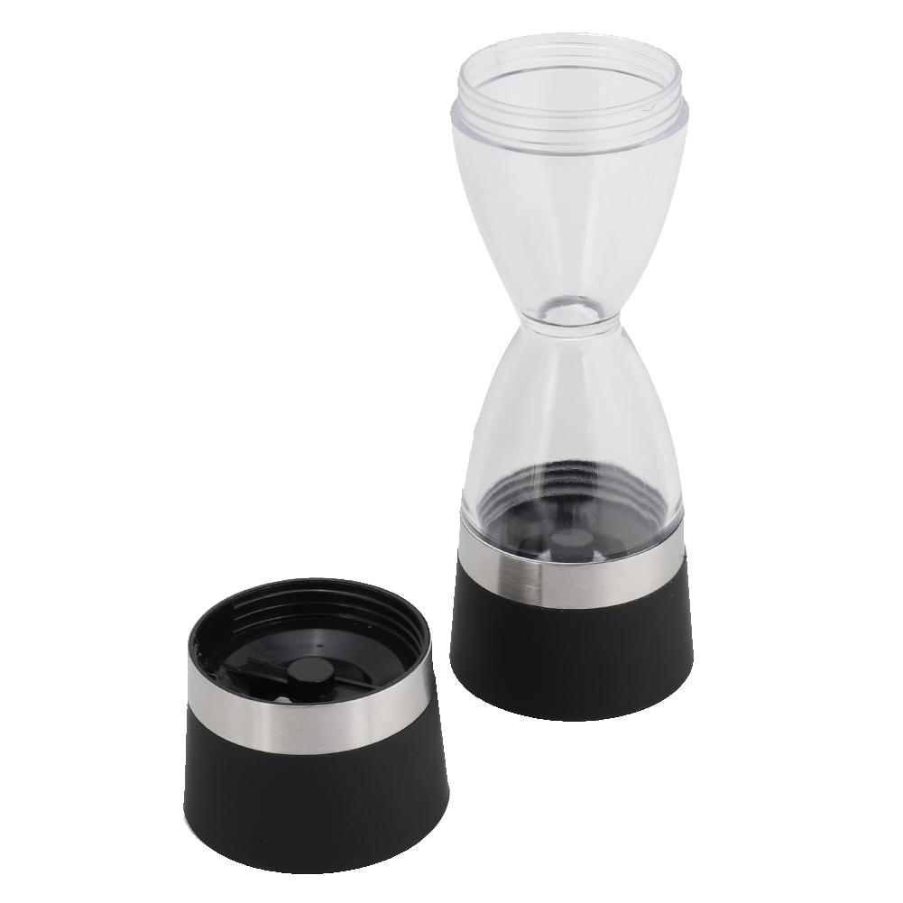Molinillo de Pimienta Sal Acero Inoxidable Herramientas de Cocina Molinillo Doble de Plástico