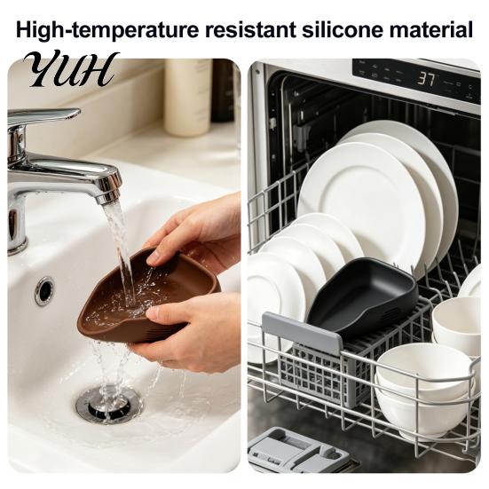 Kitchen Measuring Tool Silicone Coffee Bean Dosing Tray, Flexible Container with Bevel Easy Non Stick Pouring Design, Non-stick Anti-static for Beans