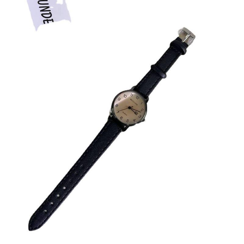 Retro Digital Calendar Watch Female Minimalist Temperament Junior High School Students Civil Service Exam Special Belt Female Watch