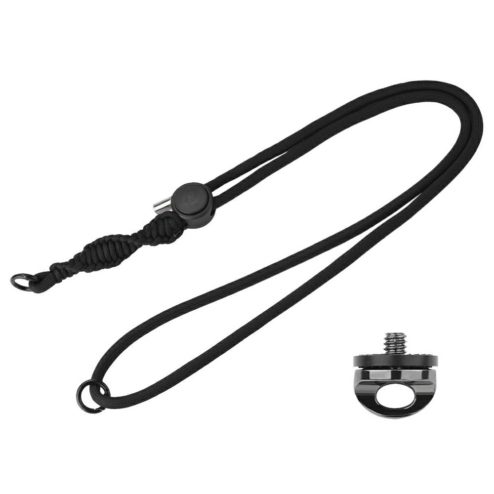 BRDRC For DJI Osmo Pocket 3 Adjustable Strap Crossbody Nylon Woven Safety Lanyard with Aluminum Alloy Lock Buckle