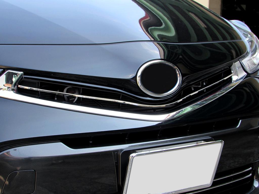 BRIGHTZ Finish Stainless Steel Plated Front Grille Mould for Toyota Prius Alpha Models for ZVW W41 Prius Alpha Ultra-Mirror (C Type) (Late 40/41)