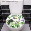 3D Printed Flower View Decals Toilet Sticker WC Self Adhesive Mural Beautify Flower Home Decoration Decals Refrigerator Sticker
