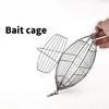 Stainless Steel Baits Cage Basket Feeder Holder Fishing Baits Cage Replacement Baits Trap Cage Fishing Tool Easy to Use