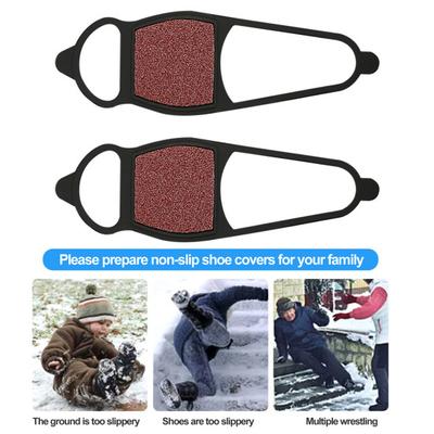 1 paio di scarpe antiscivolo universali antiscivolo resistenti all'usura per superfici di sabbia grossa, scarpe da neve e ghiaccio, scarpe da passeggio sulla neve, stivali da passeggio invernali all'aperto