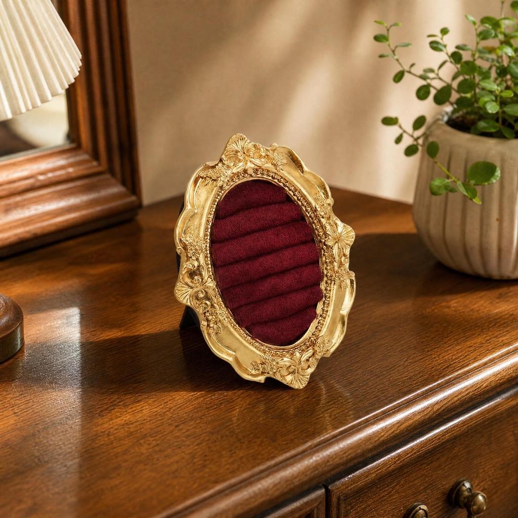Oval Resin Jewelry Display Holder Lightweight for Room Displays