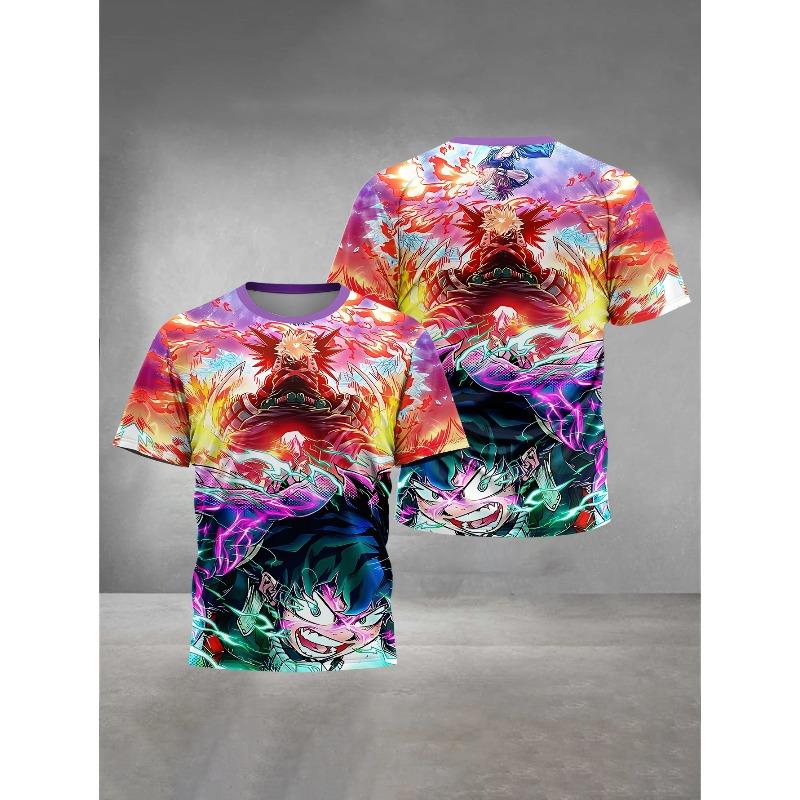 Children's Clothing Casual Comfortable Short Sleeve Fashion Cartoon Printed T-Shirts Boys