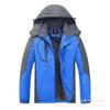 Herren Winter Wasserdicht Winddicht Verdickt Fleecegefüttert Outdoor Jacke Mit Kapuze Normale Passform Wandern Camping
