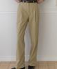 OURHOPE Soft Stretch Single-Pleat Chino Pants - Beige