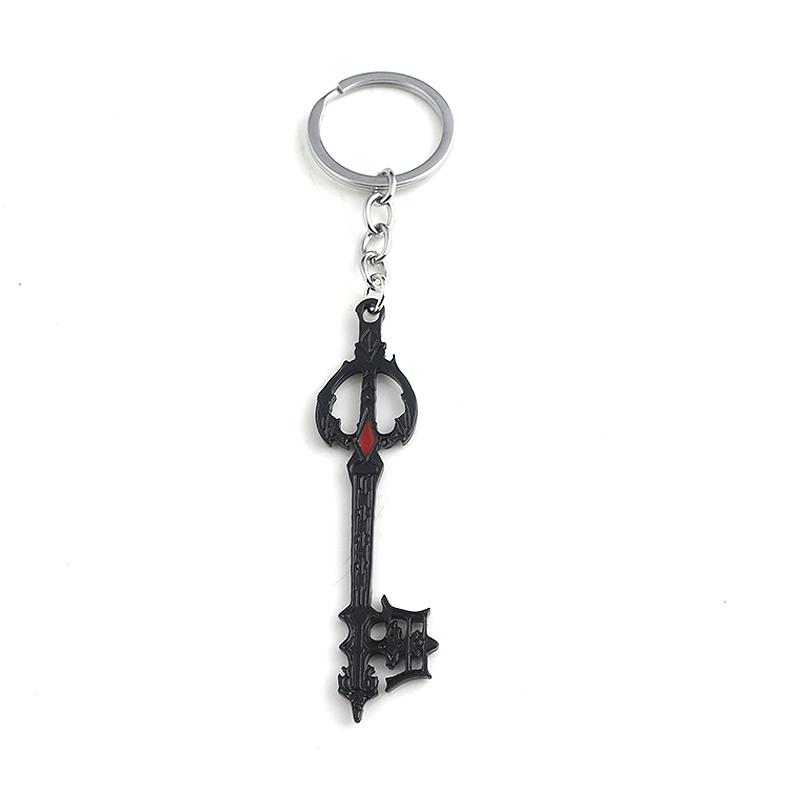 SG Hot Game Kingdom Hearts Key Keychains Sora Crown Roxas Keyblade Paopu Fruit Weapon Pendants Keyring For Men Car Jewelry Gift