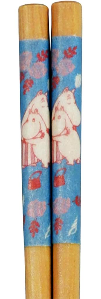MOOMIN Moomin Mama Natural Gift for Japanese Yamaka Made In (Moomin) Chopsticks, Blue, Wood, 23cm, Mother's Day, Women, Birthday, Tableware, Goods,