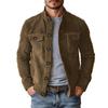 Men's European & American Style Faux Suede Velvet Casual Jacket