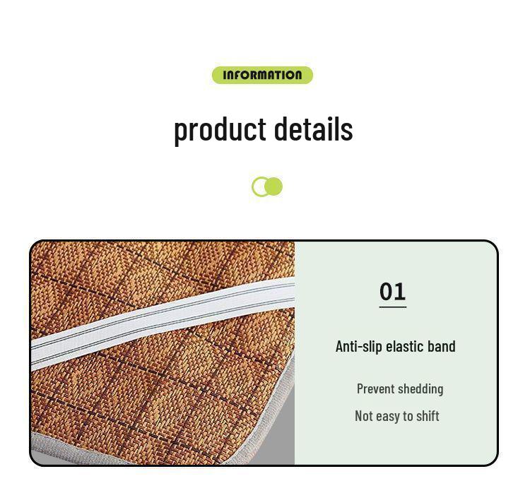 Dual-Sided Foldable Rattan Mattress Pad for All Seasons