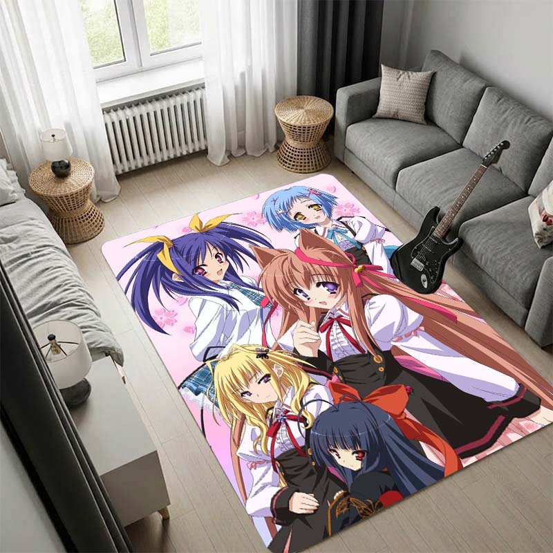 Clannad Anime Girl Character Print Area Rug, Non Slip Soft Floor Mat, Home Decor Living Room Bedroom Carpet
