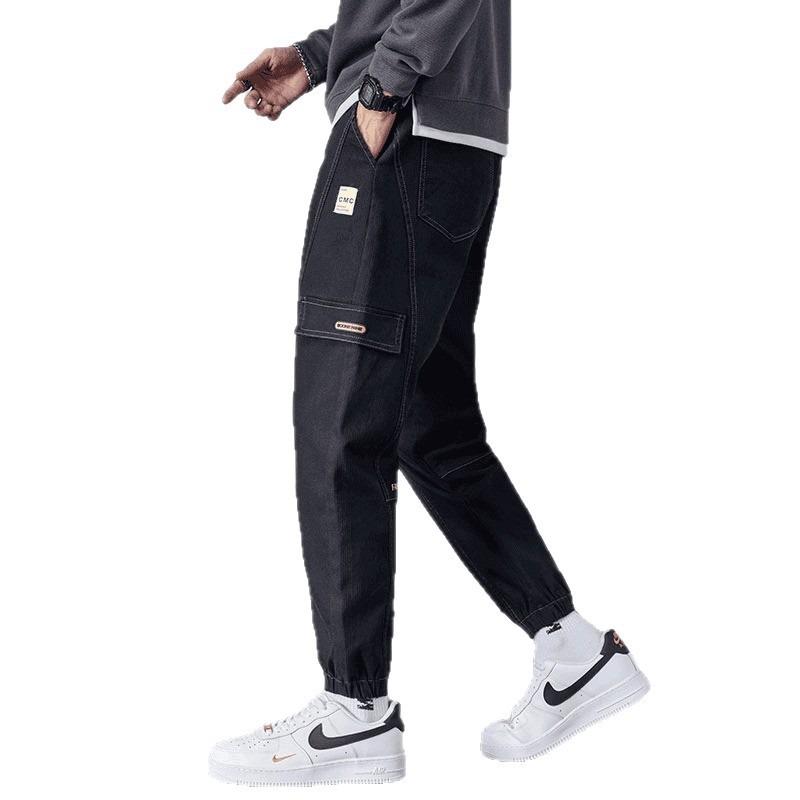 Werkzeugjeans Herren neue Frühling und Herbst lockere gerade Freizeithose