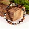 1pc Casual Fall Jewelry Black Hematite Bracelets For Boyfriend Dating Gift Christmas Unique Natural Stone Protection Bracelet