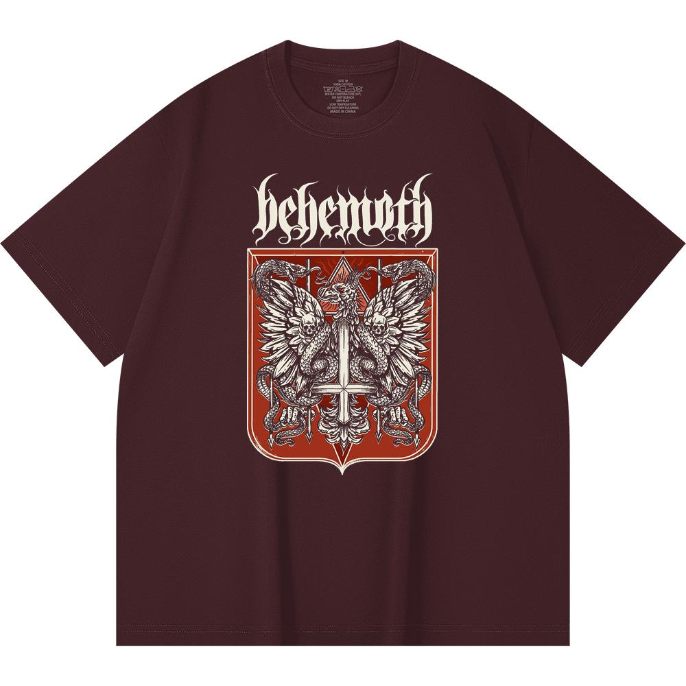230 g/m² 100% Baumwolle Heavy Metal T-Shirt Rockband Beliebte Musik Druck Unisex Schweres Baumwoll-T-Shirt