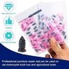 Puncture Repair Kit for Car Vacuum Tire Repair Screws Quick Fix Self-Service Tire Repair Nails for Flat Tires with Storage Box