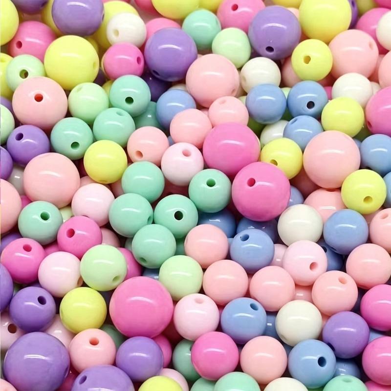 A52E Multipurpose Smooth Acrylic Beads For Artistic Decorations Jewelry Accessories For Handmade Bracelets And Keychains