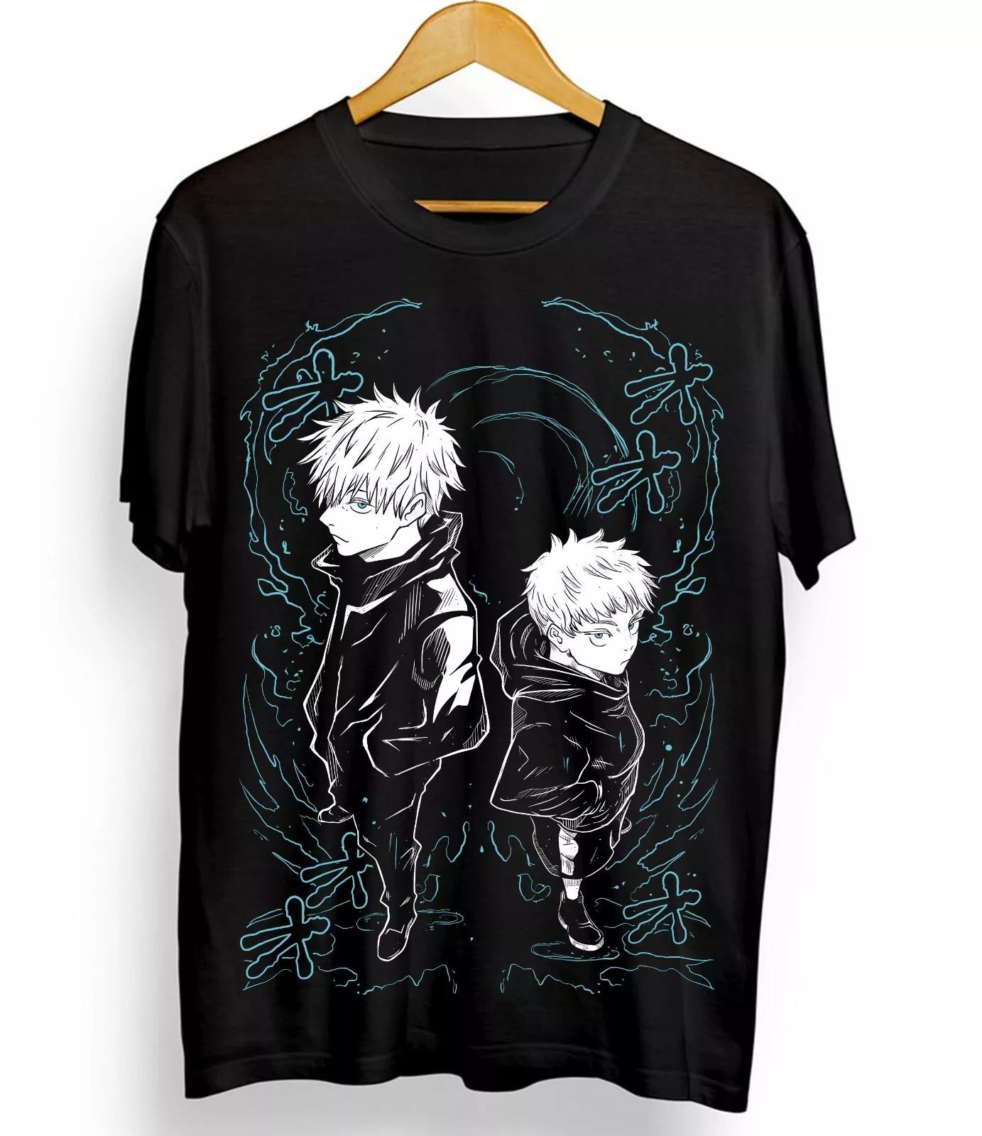 

Anime Jujutsu Kaisen Men Women Summer T-Shirt Gojo Satoru Harajuku Vintage Short Sleeve Oversized Casual Fitness Comfort Y2k Top S