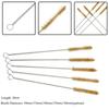 Multipack 5 Stainless Steel Wire Brushes for Cylinder Cleaning Wire Tube Pipe Rust and Dirt Removal Tool Design