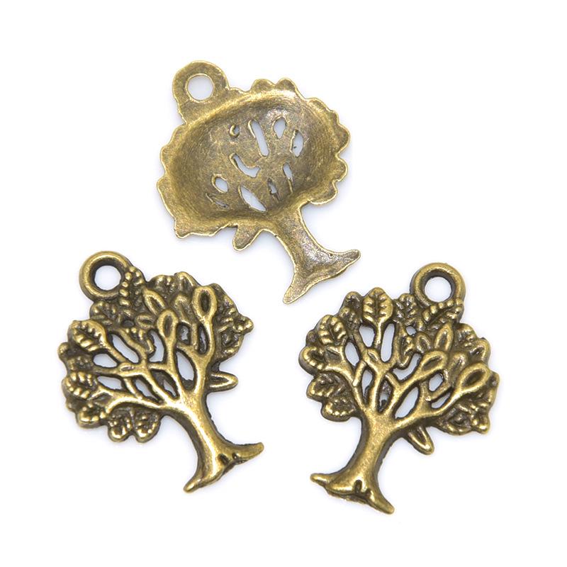 

Винтажный набор украшений ручной работы из сплава «Древо жизни»: Кулон, Ожерелье, Браслет, Серьги A2-435 античный бронзовый