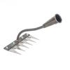 5/6/7/8 Teeth Iron Gardening Hoe Weeding Rake Farm Tool Grasping Raking Loosening Soil Nail Rake Tool Artifact Harrow Farm Tool