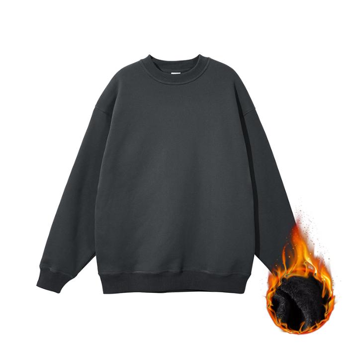 autumn winter cotton fleece warm Sweatshirt harajuku solid hoodies women men clothes thicken Long Sleeve UNISEX oversized hoodie