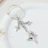 Keychain Stars Moon Metal Keyring Male and Female Friendship Birthday Gift Decoration Handmade Jewelry Pendant