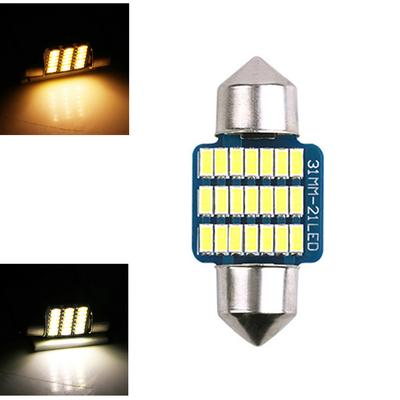 White 31MM LED Car Interior License Plate Dome Map License Plate Light Bulbs 12V