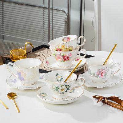 Bone Porcelain Coffee Cup and Plate Set