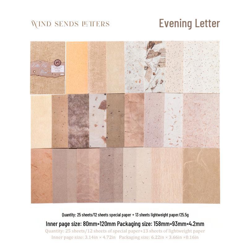 A7 Retro Diary Background Paper: Gentle, Artistic Collage Material