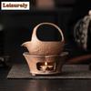 Coarse Pottery Lotus Tea Set Complete Set Ancient Tea Ceremony Set Tea Soaking Teapot And Tea Cup Set Drinkware Ornaments Craft