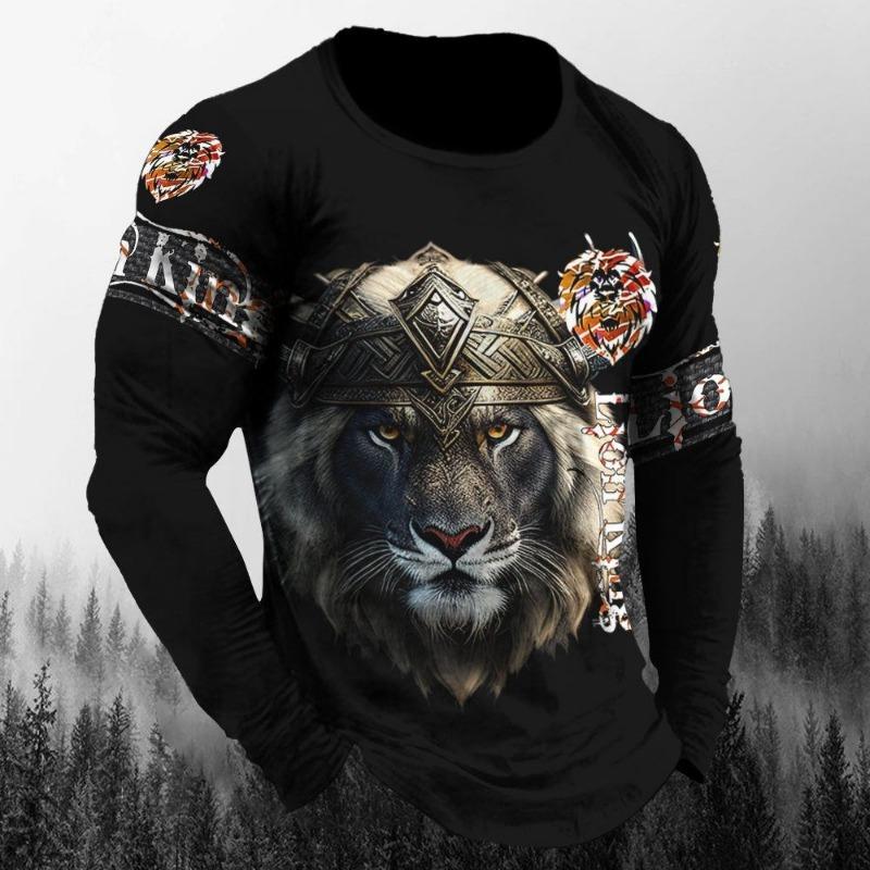 Camisetas de Animales Para Hombre Estampado de Lobo 3D Mangas Cortas Tops Moda Personalidad Camiseta Suelta Oversized Camisetas Camisa Ropa de Hombre