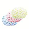 Waterproof Clear Shower Cap for Bathroom with Dot Pattern Bathroom Accessories