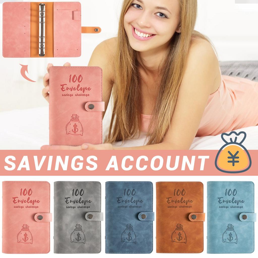 100 Day Challenge Money Saving Book Money Saving Budget Planner Loose-leaf Notebook Handbook