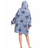 Blanket Sweatshirt Oversize Warm 2In1 Raccoon Nativity Scene Long Blanket