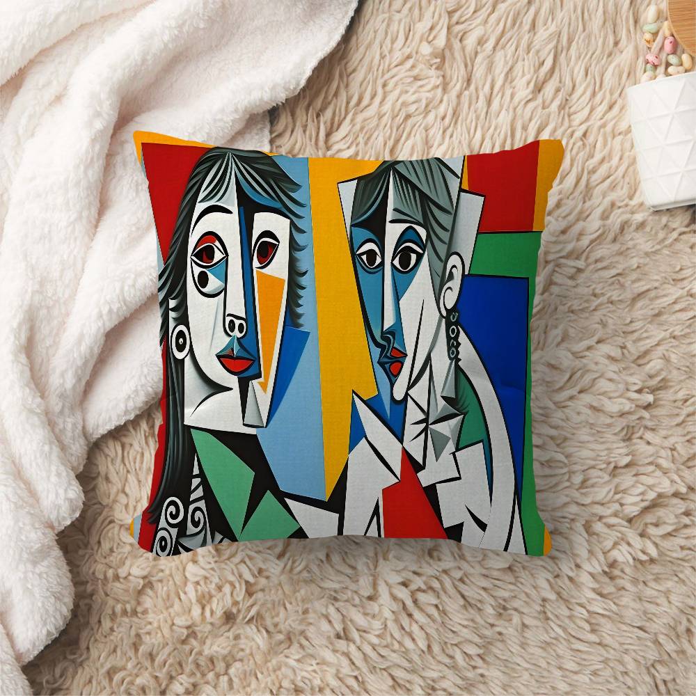 PPicasso Style Painting Cushion Cover Pillowcase Upholstery Sofa Throw Pillow Home Decor Pillowcas