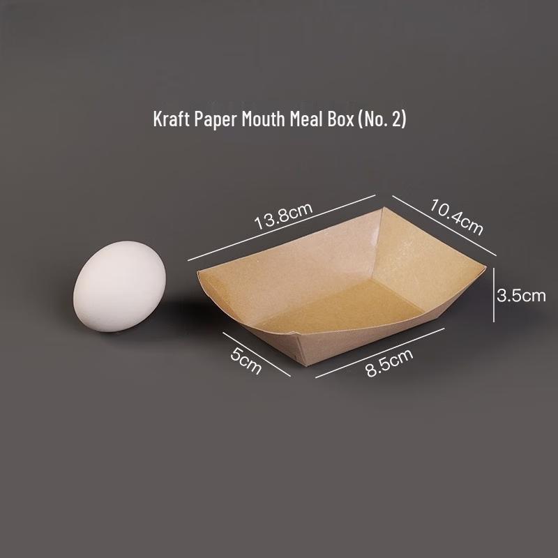 

Disposable Kraft Paper Boat Food Trays