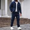 Men's Cross-border Workwear Suit: Multi-pocket Jacket & Long Pants for Outdoor Casual Sports
