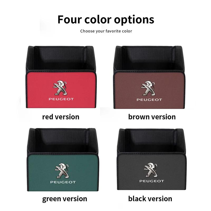 

Car Sticker 2025 Hot Car Trunk Storage Box Foldable Suitcase Travel Organizer Bag For Peugeot 107 208 3008 308 307 406 407 408 5 Red