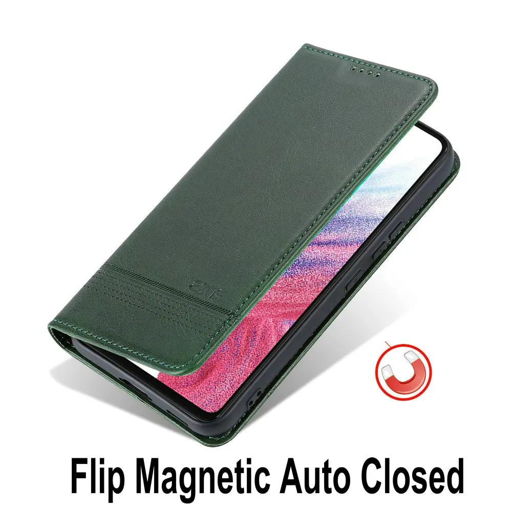 Pro Samsung Galaxy A55 A35 5G Retro peněženka Kožené pouzdro Flip Magnetické Automaticky zavírací kryt Pro Samsung Galaxy A35 A55 Tašky na telefon