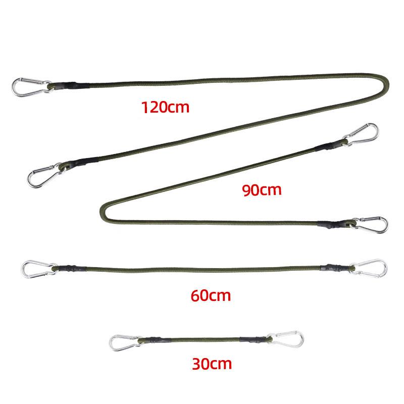 30/60/90/120 cm Karabiner Elastisches Seil Outdoor Camping Gepäck Gurt Wäscheleine Stretch Robuste Multifunktions Camping ausrüstung