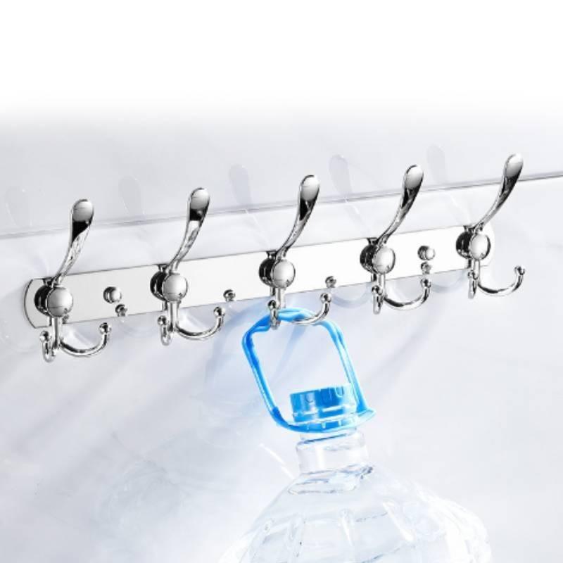 Design Of Hanging Stainless Steel Hangers With Wall Mounted Clothes Hats Hooks