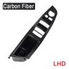 Carbon Fiber RHD LHD Car Interior Door Handle Fit For BMW 5 series F10 F11 520d 525d 530d 535i Inner Panel Pull Trim Cover