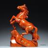 Ebony Wood Horse Carving: Solid Wood Ornament for Success - Handcrafted Home & TV Cabinet Decoration, Opening Gift