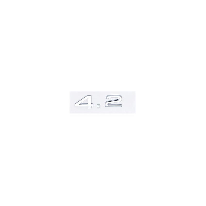 3D ABS 2.4 3.2 3.6 4.2 Letter Car Rear Trunk Tailgate Fender Door Badge Emblem Adhesive Sticker For Audi A4 A5 A6 A7 A8 Q3 Q5 Q7