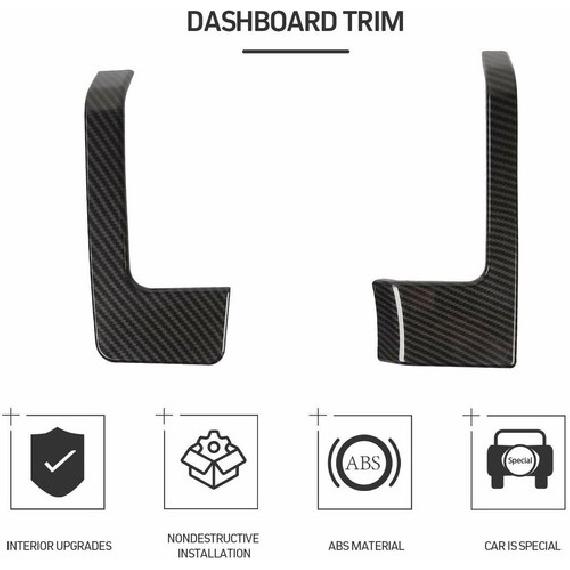 Carbon Fiber Dash Cover Dashboard Decoration Trim Accessories for F150 2009-2014