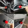 11Pcs Auto Detailing Set, Boar Hair Brushes, Steel Wire & A/C Brushes, Red, Soft Bristles, Wood Handles For Cleaning Interior, Exterior, Leather, 6
